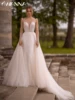 Detachable Train Mermnaid Wedding Dress Sequined Bead Bride Robe Sexy Deep V-neck Backless Bridal Gown Customized Robe De Mariée 1
