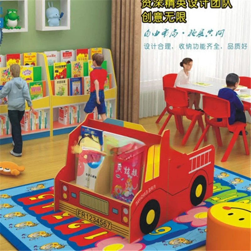 

Parent-Child Garden Kindergarten Bookcase Children's Bookcase Magazine Rack Toy Cabinet Organizing Shelf Bookcase
