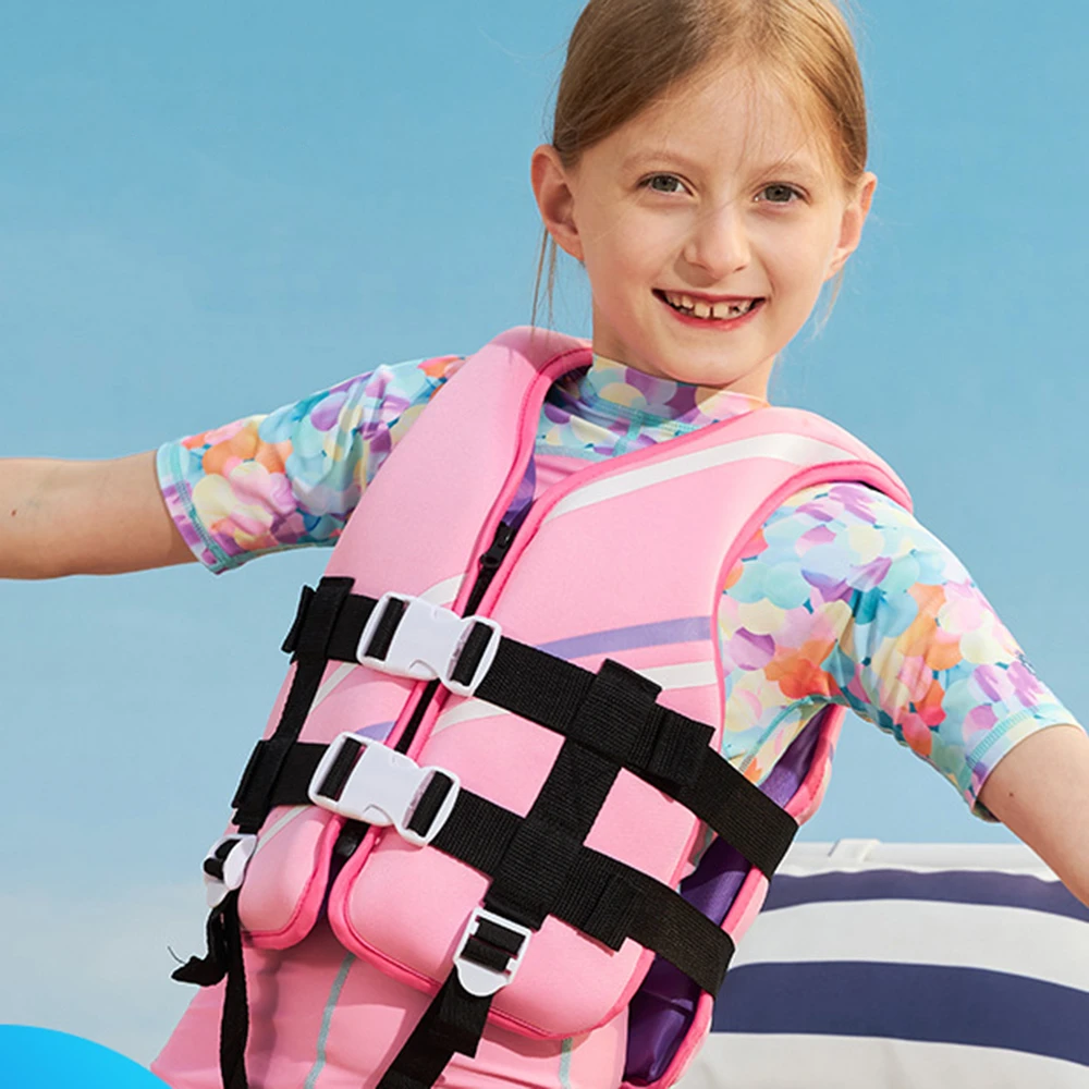 Portable New Children's Lifejacket Neoprene Buoyancy Swimming Vest Fishing Rowing Motor Boat