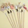 New Mouse Wooden Teasing Cat Rod Cat Toy Pet Supplies Feather Bell Wooden Rod Teasing Cat Stick 3
