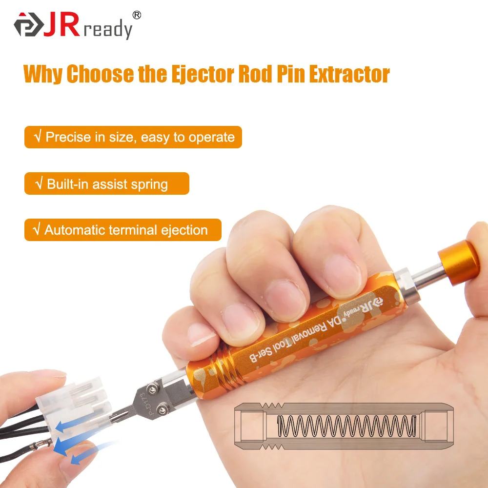 Фото Экстрактор штифтов для эжектора JRready, мини-инструмент для экстракции Jr (Эквивалент Molex 11-03-0044), инструмент для высвобождения терминала №2