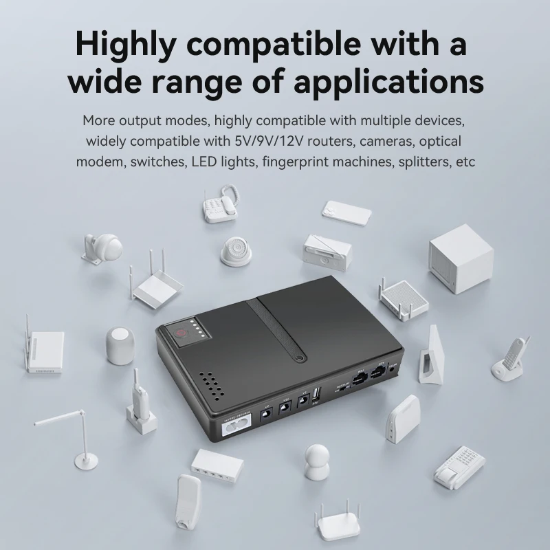 Mini DC Uninterruptible Power Supply for Router Wifi Modem