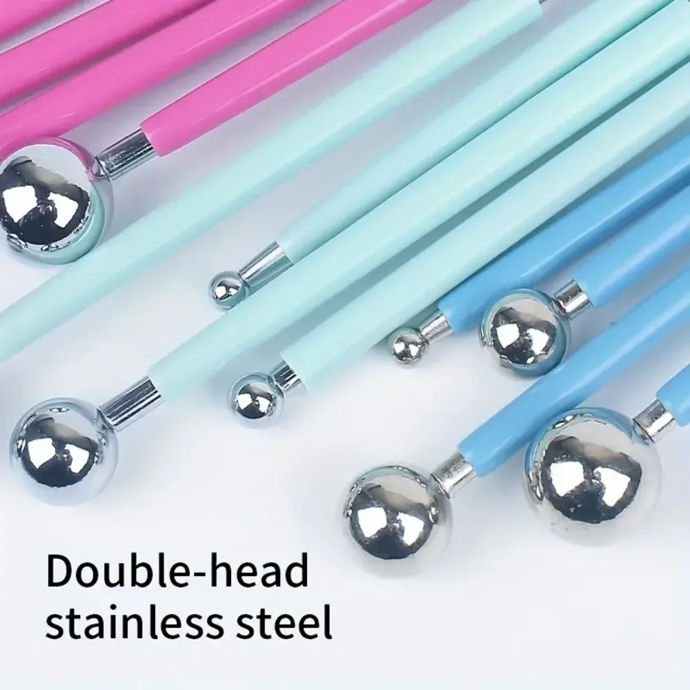 4pcs Sculpture Modeling Tools Clay Tools Dotting Sculpting Modeling ceramics Set Double-Ended Metal Ball Cake Decoration Tool polymer clay tools pottery sculpting tools clay sculpting tools pottery tools clay craft tool mandala dotting tools