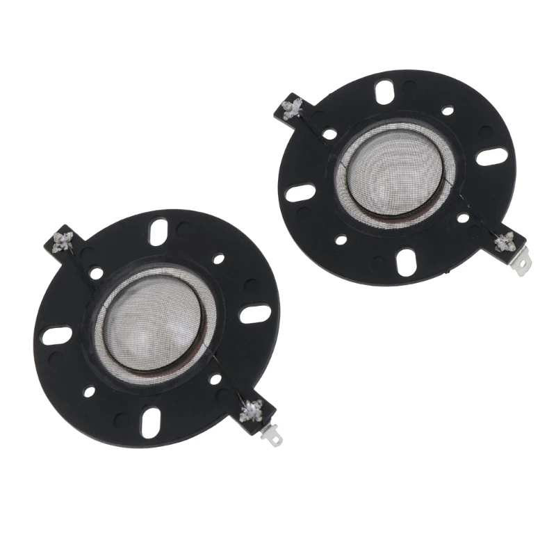 Enhanced Silk Diaphragm Horn Tweeter with Black Finish - Round Frame Speaker Repair Component