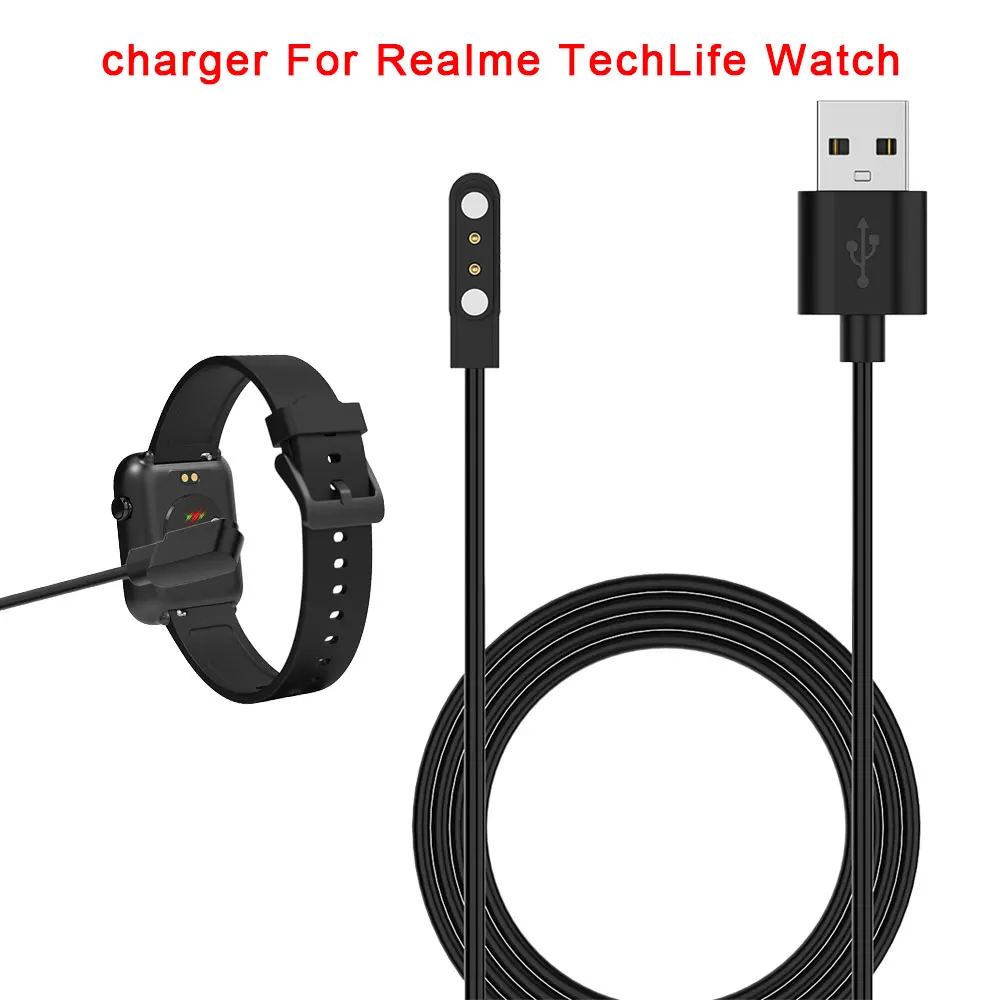 

USB-кабель зарядного устройства для смарт-часов Realme TechLife, зарядное устройство для спортивных часов, шнур питания, адаптер для быстрой зарядки, аксессуары