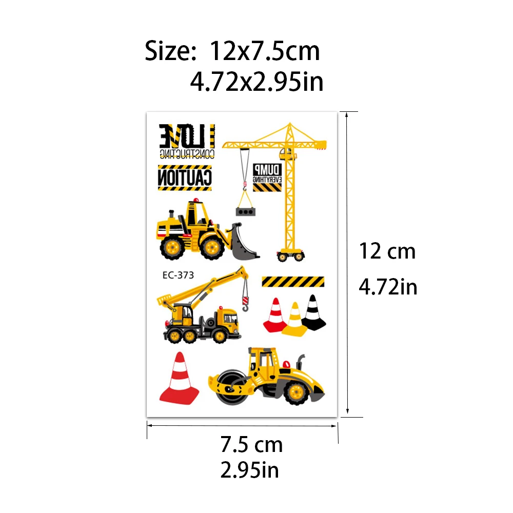 Retrosescavadeira Desenho Vetor: O Que Você Precisa Saber Antes de Comprar  Essas Tatuagens Temporárias, image size:1000x1000