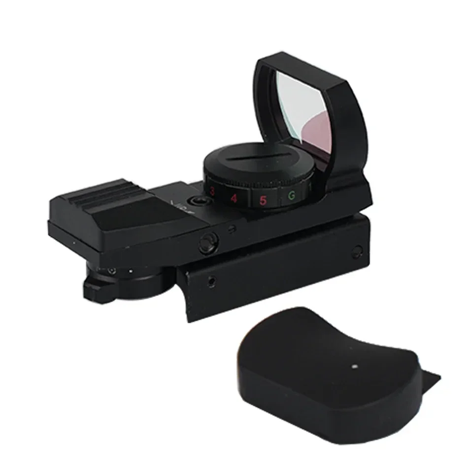 HD101 Red Green Dot Sight 4 Reticle Optics ON & Off Switch11mm/20mm Rail Mount Airsoft OpticsTactical Riflescope for Hunting