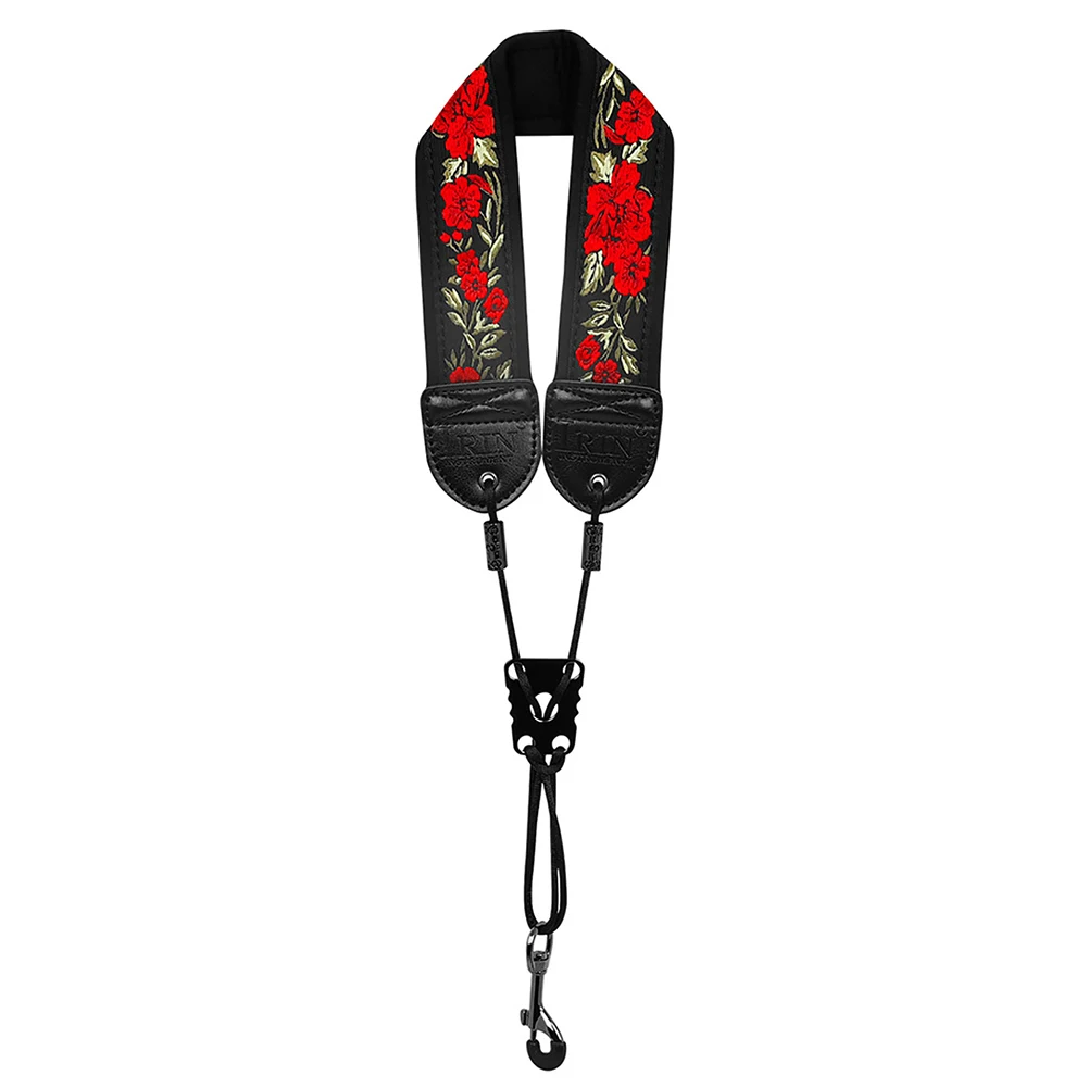 Universal Sax Neck Strap Adjustable Clarinet Neck Band with Hook Clasp Saxophone Strap for Alto Tenor Baritone Soprano