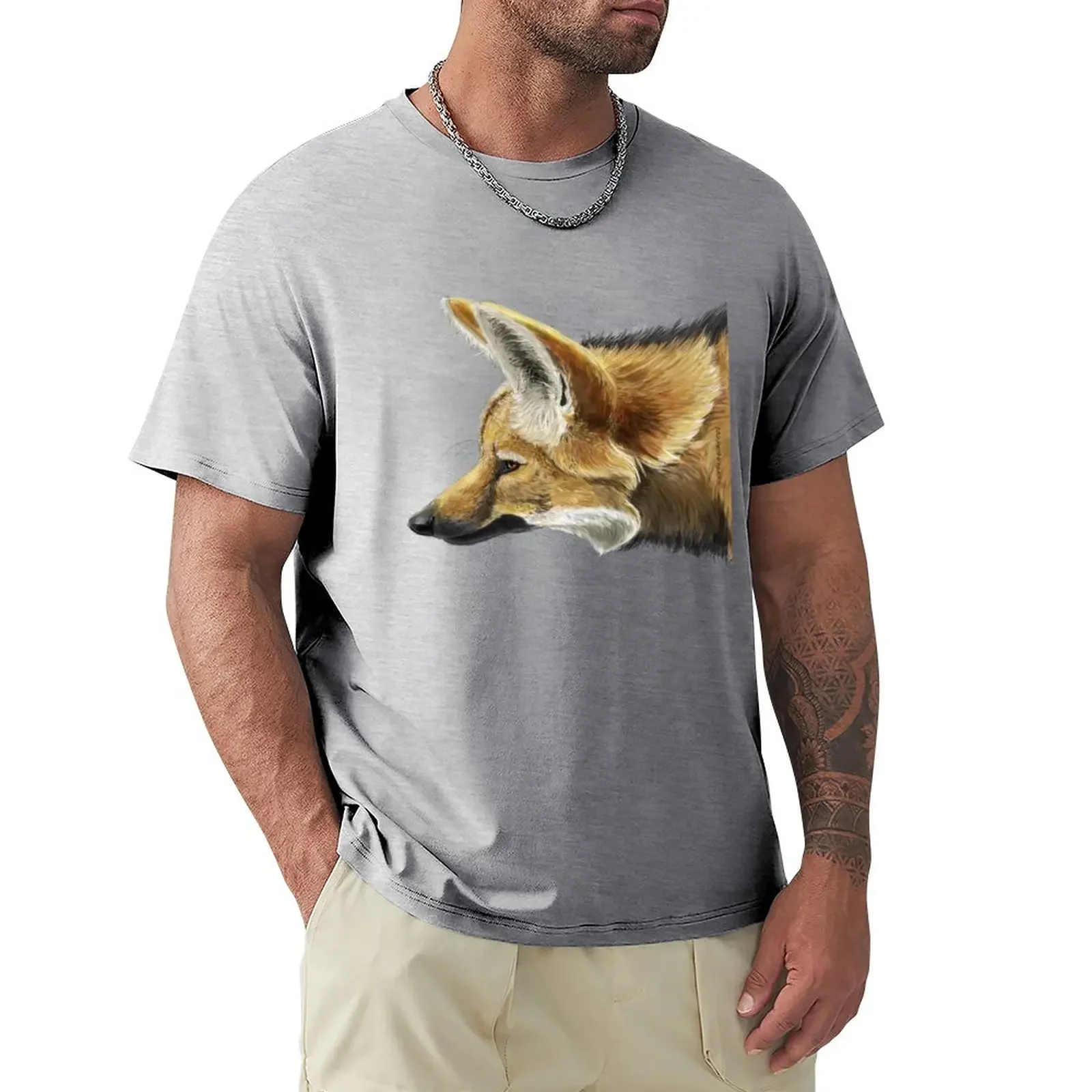 

Maned Wolf T-Shirt anime vintage clothes big and tall t shirts for men funnys tops t shirts for men cotton