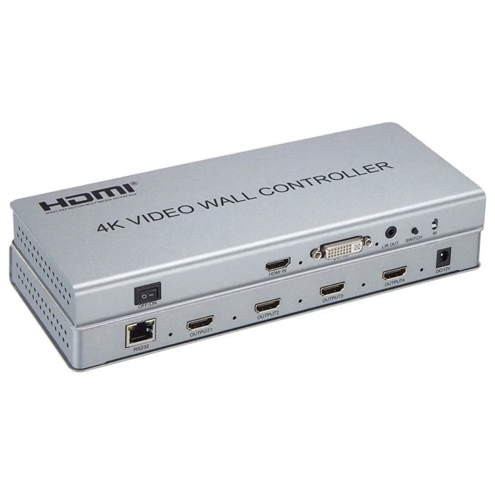

4K 30HZ 2x2 Video Wall Controller & PLAYER Multiple Splicing RS232 Port