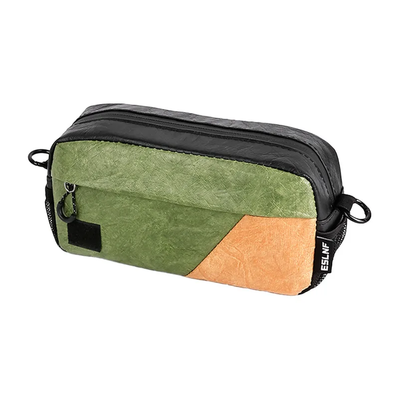 Borsa da Manubrio per Bicicletta Impermeabile e Pieghevole, Borsa Frontale per Bici da Montagna e da Strada, per Ciclismo Casual e Pendolarismo - immagine 5