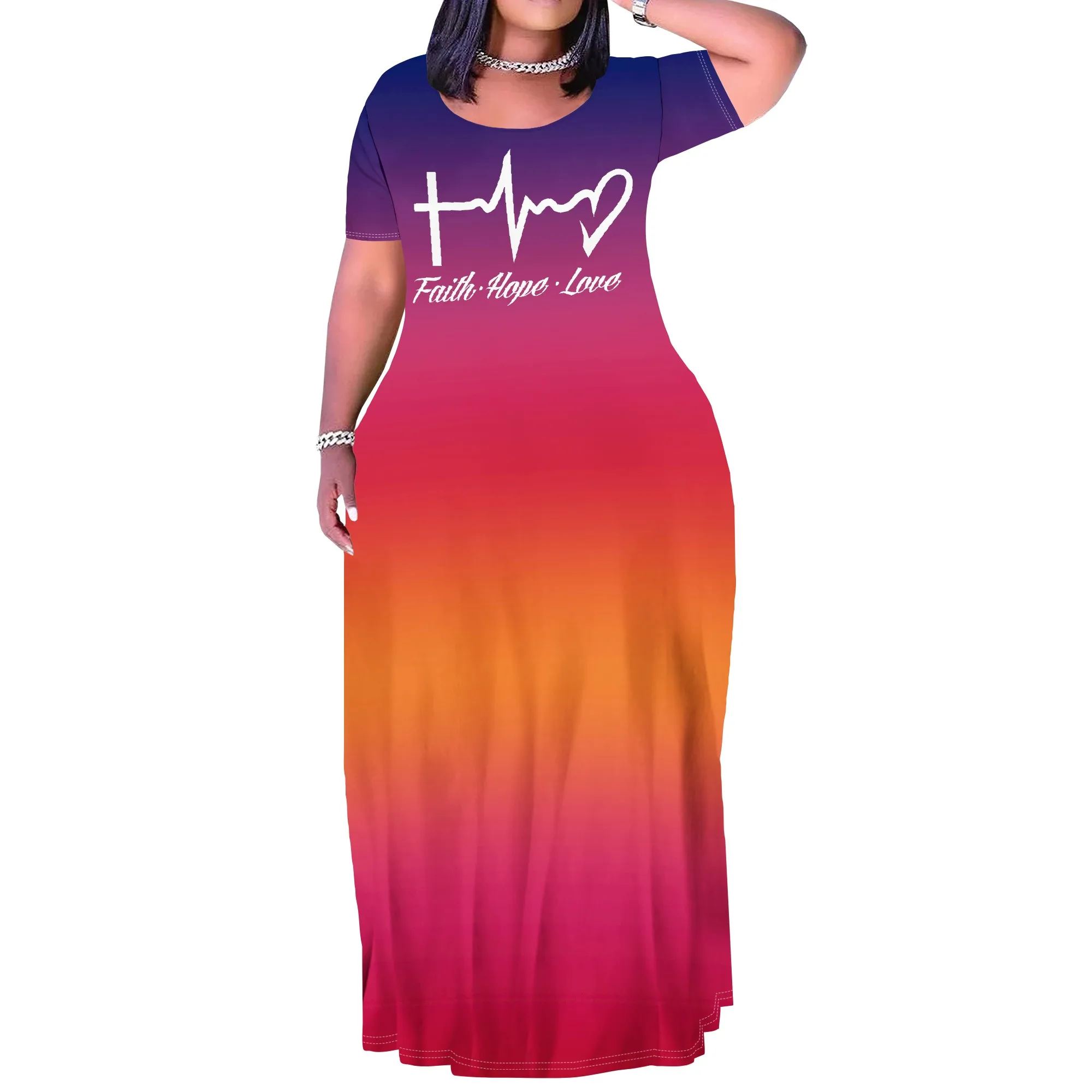 Plus Size Inspirational Dress - Image 1