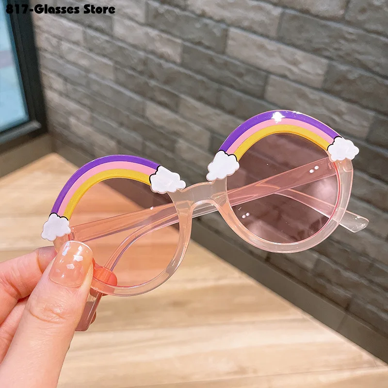 Children's Sunglasses for Boys and Girls Fashion Simplicity Cute Cartoon Rainbow Outdoor Spring Autumn Camping