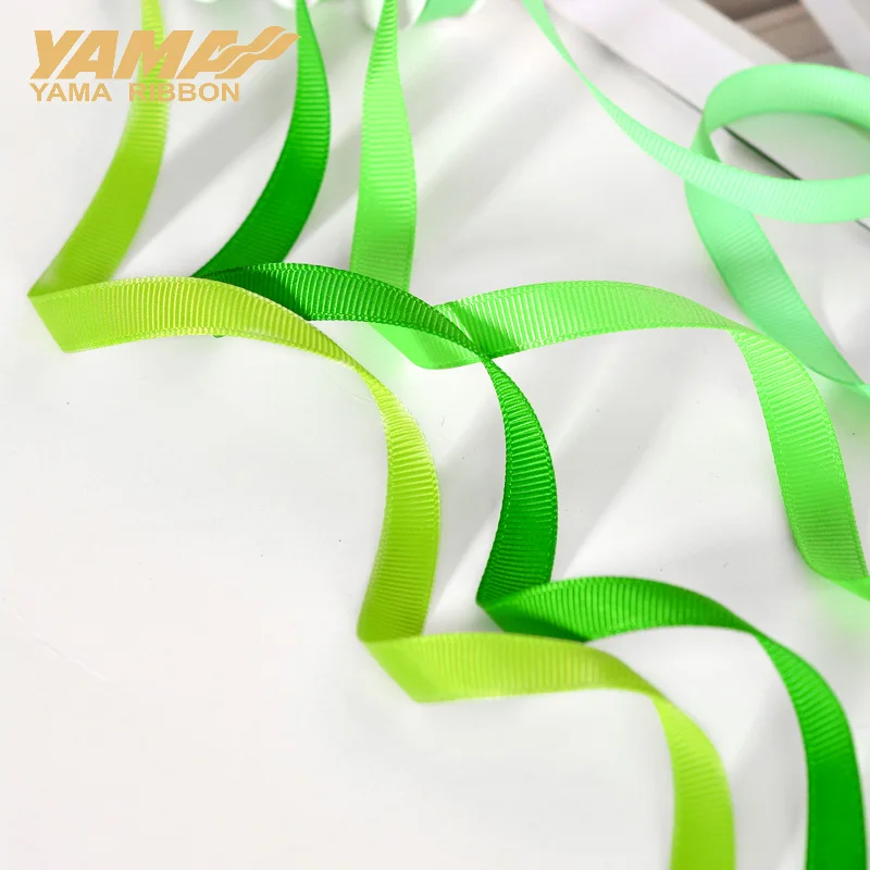 YAMA 6 9 13 16 19 22 mm Grosgrain Ribbon 100yards/lot Light Dark Green for Diy Dress Packing Wedding Decoration ribbon decoration,ribbon supplies,grosgrain ribbon,wrapping ribbon,sewing ribbon
