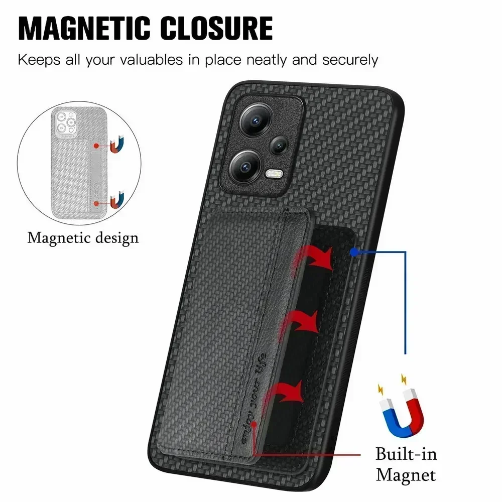 Premium RFID Blocking Leather Wallet Case with Magnetic Closure