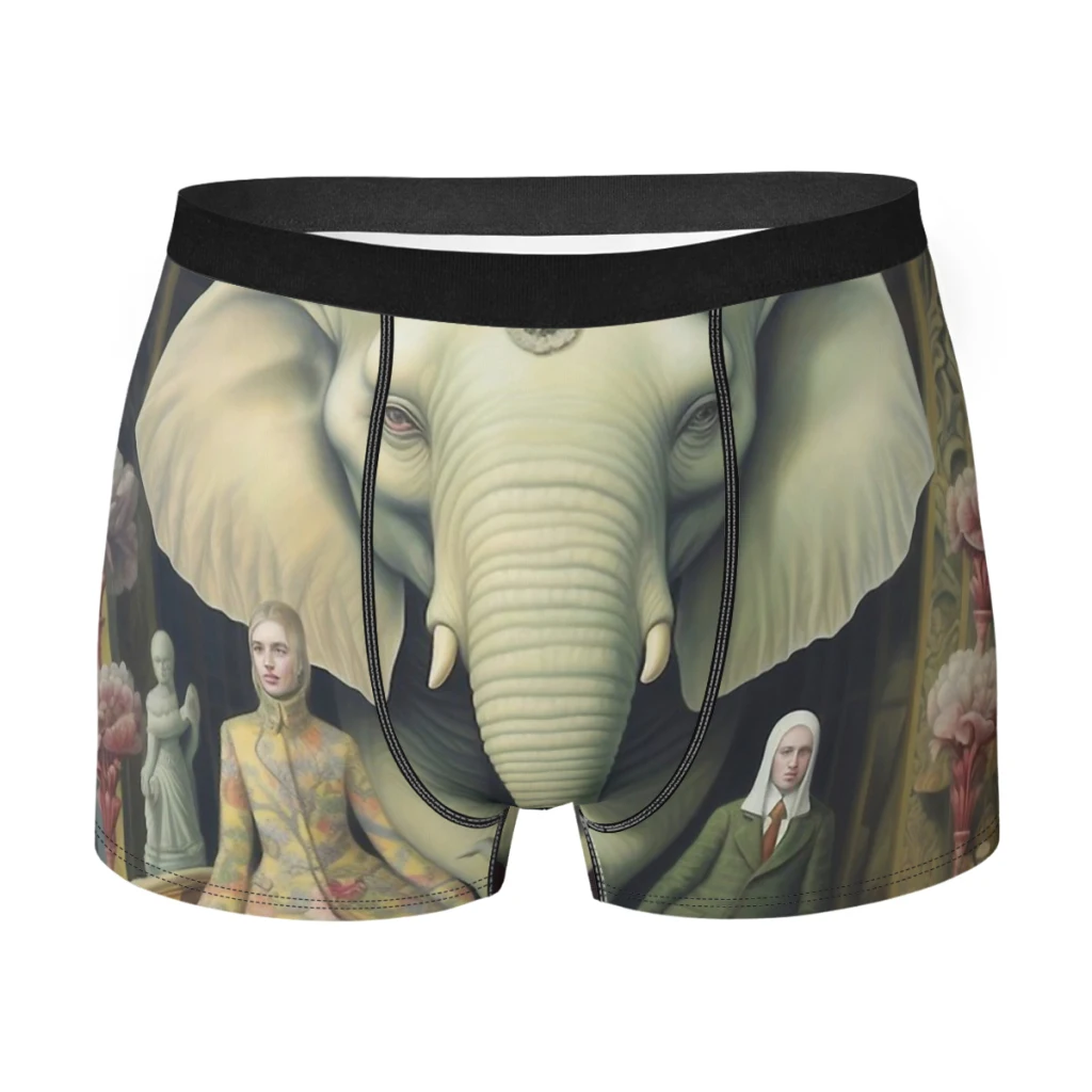 Big Elephant in the Room Man's Boxer Briefs The Unyielding Statue  Breathable Funny Underpants Top Quality Print Shorts Birthday - AliExpress