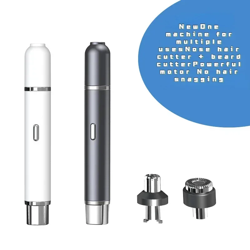 

New Electric Nose Hair Trimmer Portable USB Rechargeable 2-in-1 Razor Ear and Nose Hair Quick Trimmer Personal Care Tools