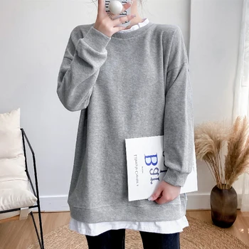 Spring And Autumn Cotton Maternity Clothes Cute Print Clothes For Pregnan Sweatshirt For Nursing Mothers Breastfeeding Clothes
