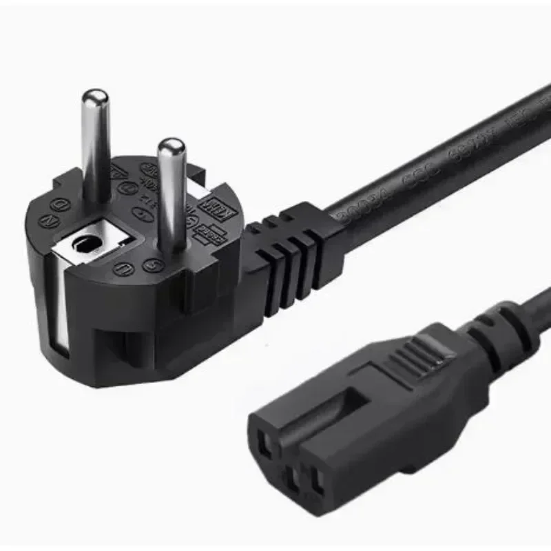 EU 전원 공급 케이블 IEC C15 C13 1.5m L자형 유럽형 전원 연장 코드 가정용 전기 기기 UPS PDU 서버용