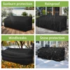 3/2/1 Seat Garden Bench Covers Waterproof Heavy Duty 210D Oxford Outdoor Bench Slipcovers with Anti-UV Patio Garden Chair Cover 5