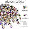 Wholesale Crystal AB Glitter Non Hotfix Rhinestones Nails Crystals uñas Diamond стразы Nail Accessories for Nail Art Nail Charms 2