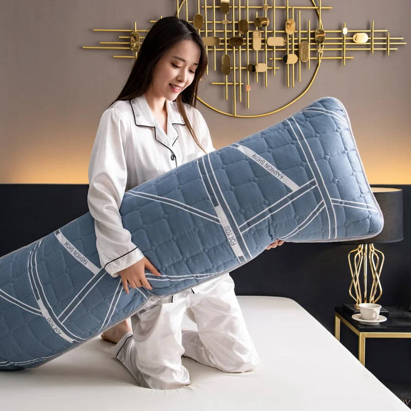 

Machine Washable Waterproof Cotton Clip Long Pillow Case Long Double Pillow Case 1. 2/1.5/1.8m Bed Pillow Case Pillow Core Case