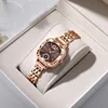 Square women's watch with diamond inlaid quartz watch 4