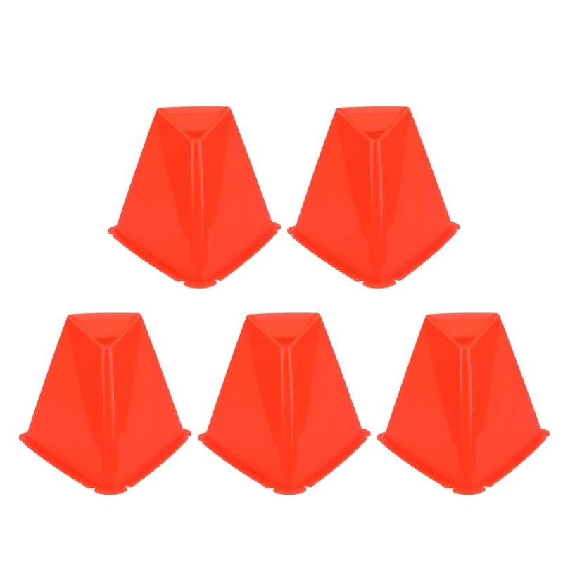 

5Pcs Triangles Cones Football Training Maker Bucket Skate Obstacles R66E