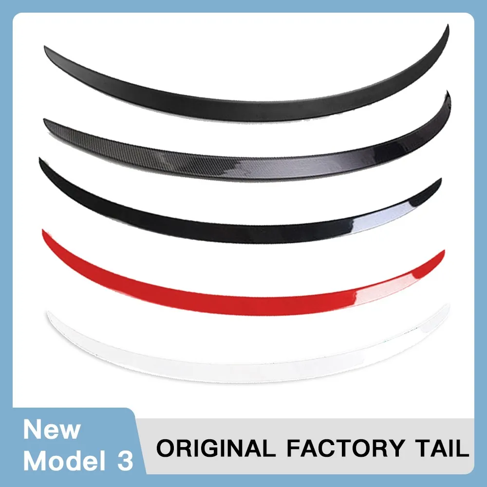 2024 tesla model 3 highland ABS Spoiler Original High-performance Exterior  Modification For Tesla Model 3 New Accessories