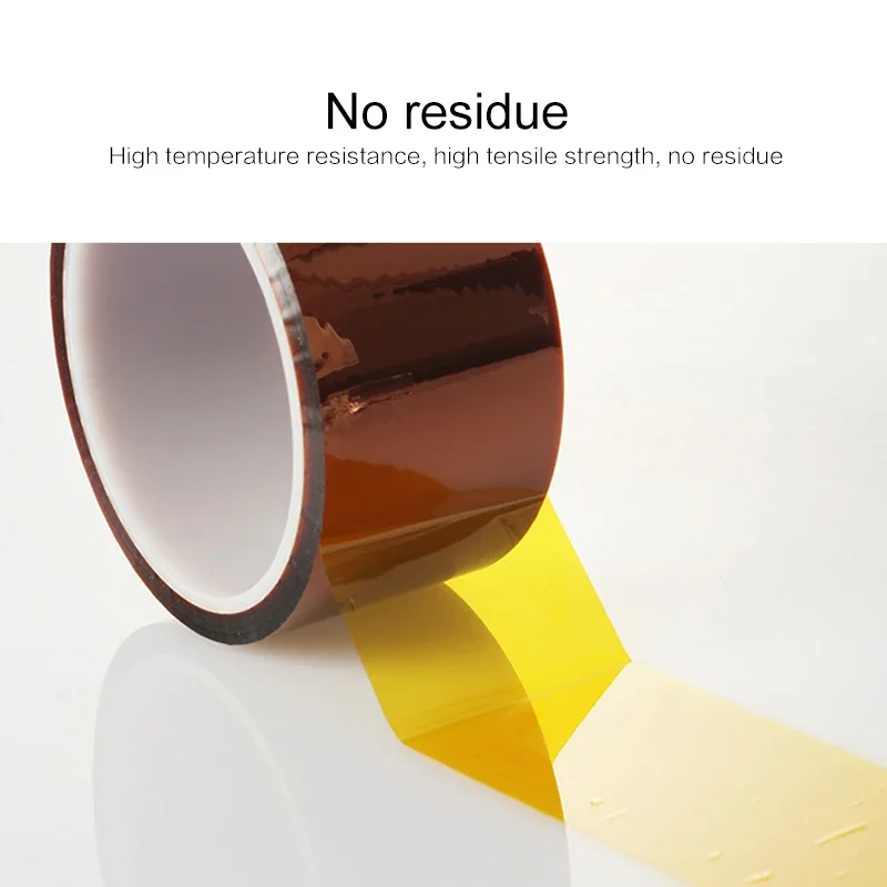 High Temperature Heat Insulating Tape Polyamide Insulating Tape Self Adhesive 3D Printing Board Protection 33M 12Sizes electrical tape electrical insulating tape insulation tape