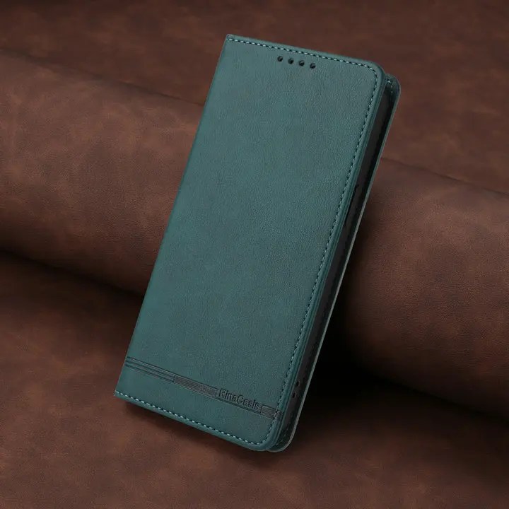 Premium RFID Leather Wallet Magnetic Phone Case Cover, 5G/4G Compatibility