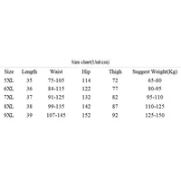 150Kg Plus Size Women's Summer Topline Denim Shorts Loose Elastic Waist Wide Leg Hot Pants Black Hip 152 5XL 6XL 7XL 8XL 9XL - Image 2