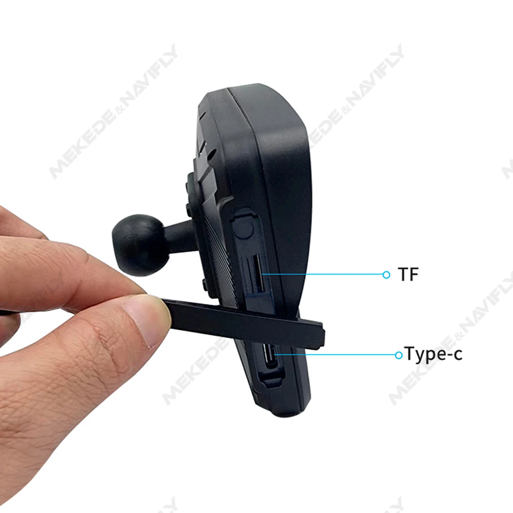 NaviFly 5인치 오토바이 Carplay 휴대용 디스플레이 화면 터치 가능 방수 모니터 무선 Carplay 안드로이드 Auto