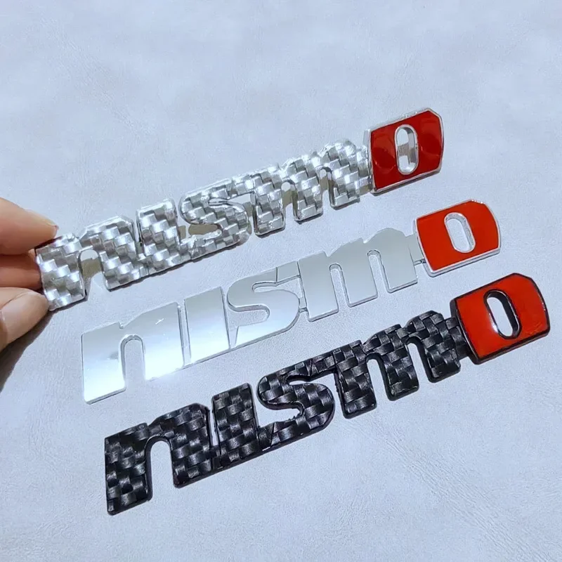 3D Metal Nismo Badge Logo Lettere Car Trunk Emblem Decal Per Nissan Gtr Juke Sentra Y62 370Z 350Z Leaf Nismo Sticker Accessori