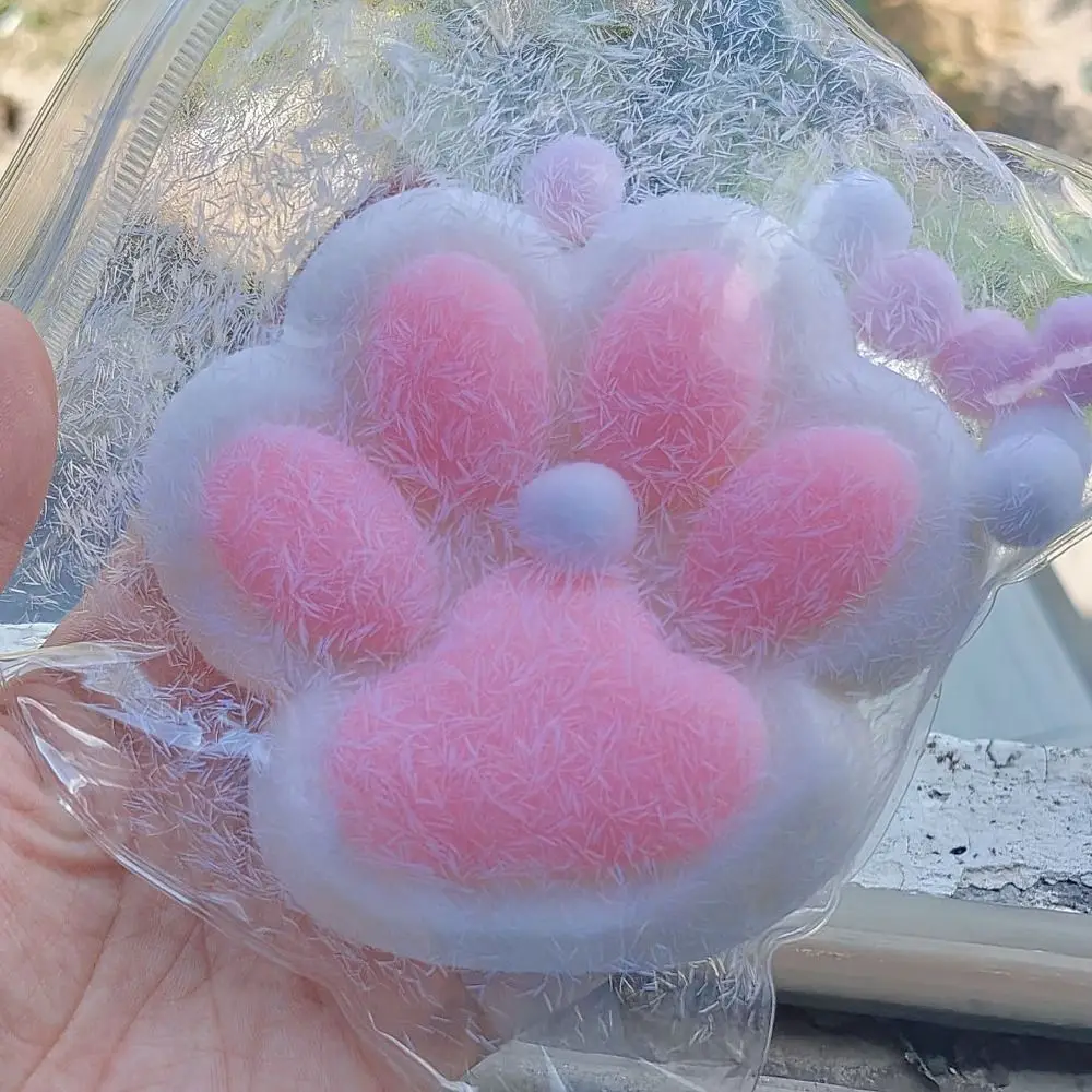 Big Taba Squish Antistress Sticky Cat Foot Pich Toys for Kids Decompression Mochi Squishy Paws Stress Relief Fidget Toys Adult 4