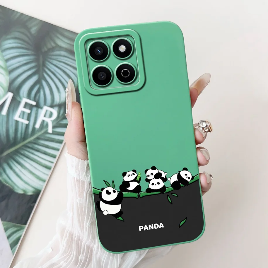 Cute Panda Cartoon Soft Silicone Matte Phone Case - Durable Protective Cover
