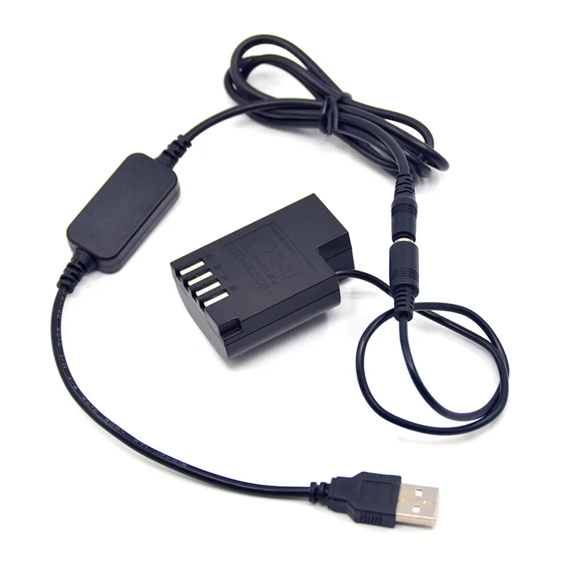 Power Charger USB Cable+DMW-BLF19 BLF19E Dummy Battery DMW-DCC12 DC Coupler for Lumix DMC-GH3 DMC-GH4 DMC-GH5 DMC-GH5S GH3 GH4