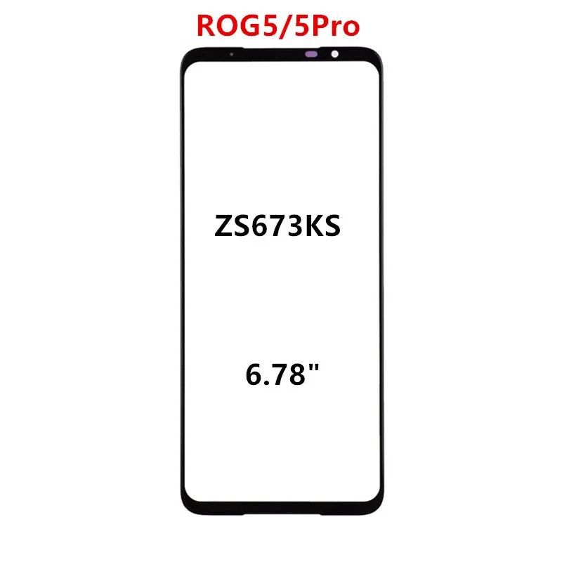 Touch Screen For Asus ROG Phone 8 7 6 Pro 5 5S 3 ZS673KS ZS676KS ZS661KL LCD Display Front Glass Outer Panel Repair Part