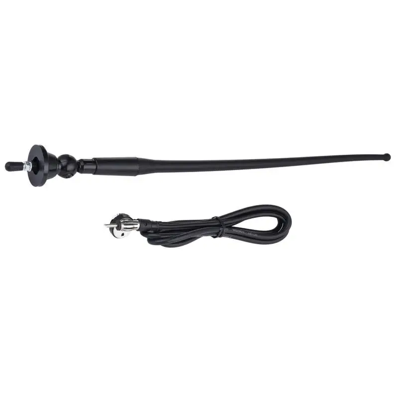 

Auto Radio Antenna Aluminium Alloy Vehicle Replacement Antenna DC12-24V Car Antenna Improve Sensitivity & Receiving Range Signal