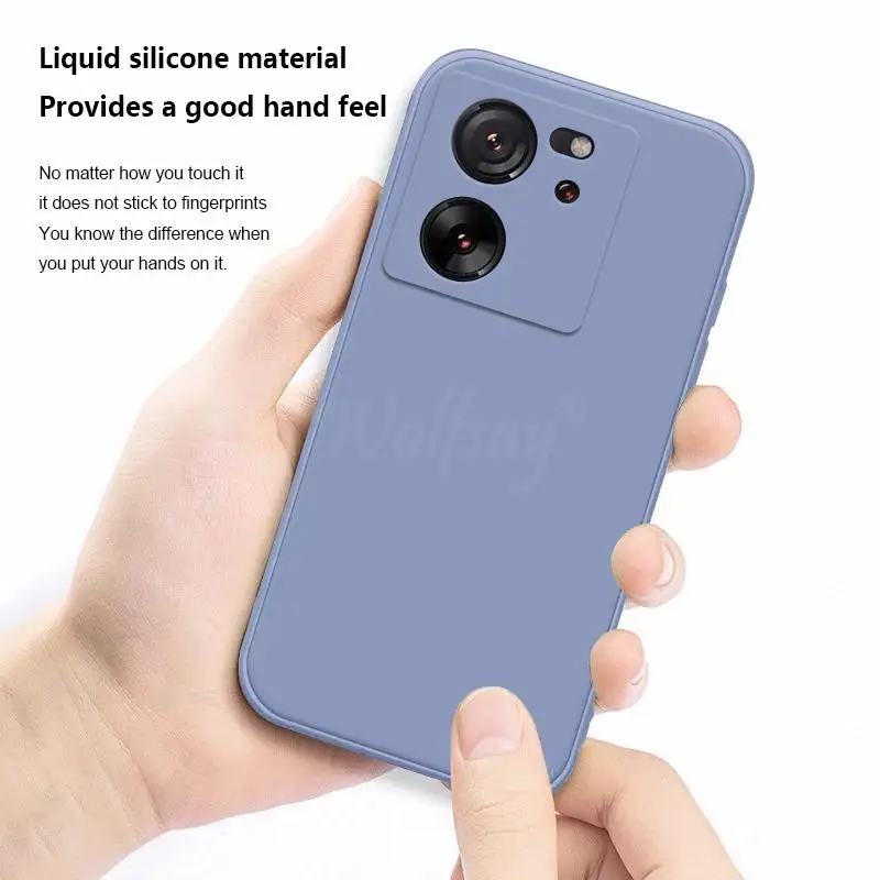 2023 Per Xiaomi 13T Pro Case Liquid Silicone Plain Rubber Fundas Protector Case Xiaomi 13T Pro Cover Tpu Phone Case Mi 13T 12T 1
