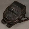 Soft Genuine Leather Backpack Fit For 15.6 inch Laptop Daypack Multifunction USB charging Fashion Male Mochila Travel BacKpack 4