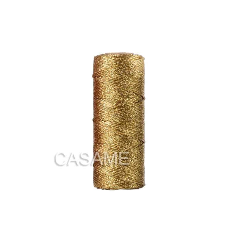 ROLL Metallic Bakers Twine GOLD 100m Metallic Lurex Twine Sparkly Gold Twine  Gold Glitter String Christmas Twine Holiday Twine 