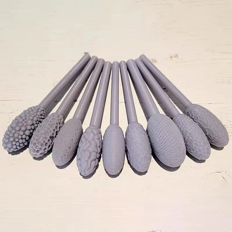 9-Piece DIY Crafting Clay Texture Tool Set Ideal for Clay Art & Embossed Latticework
