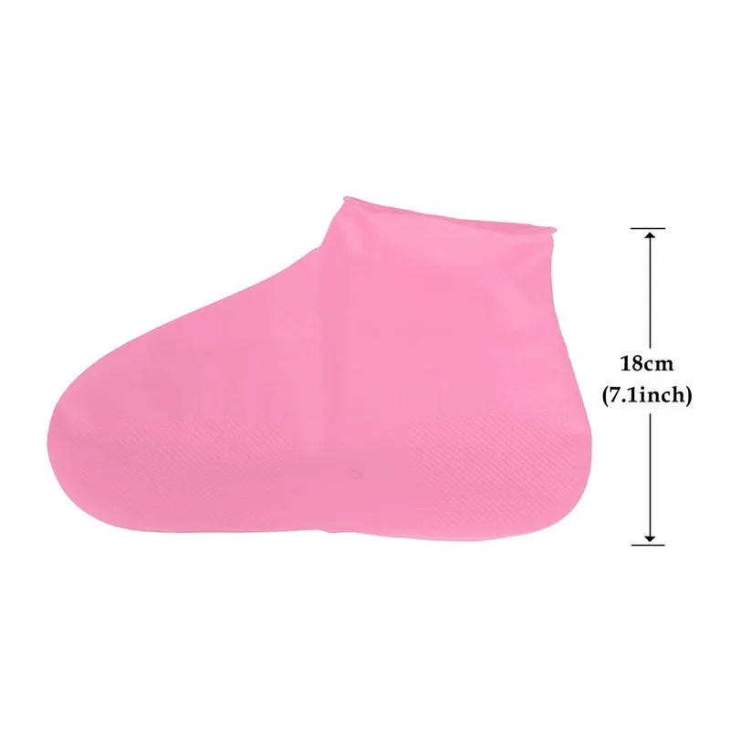 thumbnail image 1 of Fundas impermeables para zapatos, de silicona, antideslizantes, para lluvia, unisex, para exteriores, días lluviosos, reutilizables, 1 of 5