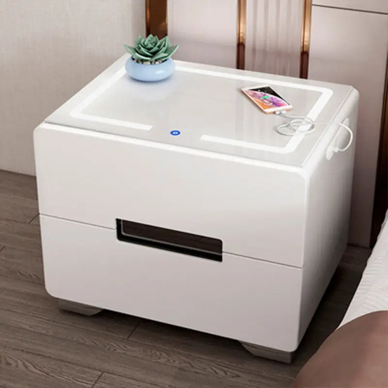 Smart Bedside Table With Wireless Usb Charging Creative Multi