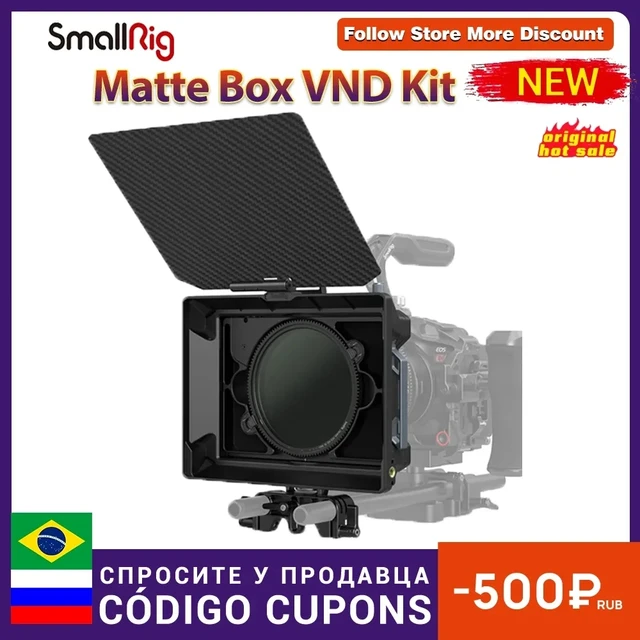 SMALLRIG Matte Box, Star-Trail Lightweight Multifunctional Modular Basic  Kit, with 4 x 5.65 Filter Frame, Adapter Ring, Top Flag, for DSLR  Mirrorless