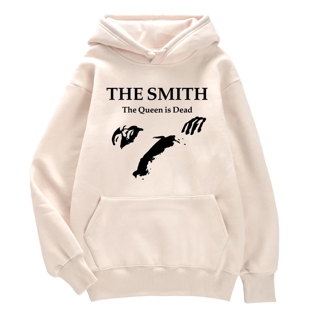 

The Smith The Queen Is Dead Print Hoody Male Versatile Couple Long Sleeve Oversize Sport Sportswear Classic Regular Tracksuit