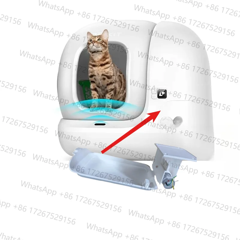 Applicabile ai coperchi sigillanti e ai motori dell'asciugatrice automatica per lettiera per gatti Petkit, accessorio compatibile con la toilette Petkit MAX per la cura degli animali domestici. - immagine 6