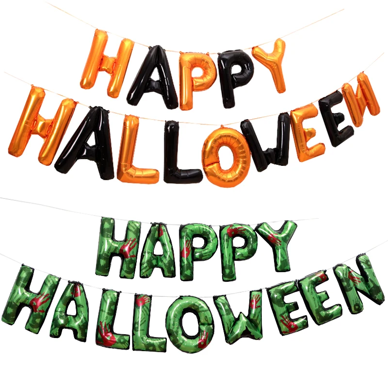 

Kindergarten Halloween Balloon Decoration Cartoon Letter Combination
