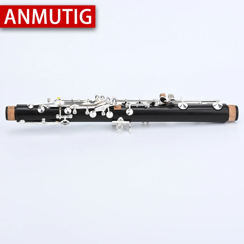 ANMUTIG Clarinet Eb Ebony Silver Plated Key Wood Instrument